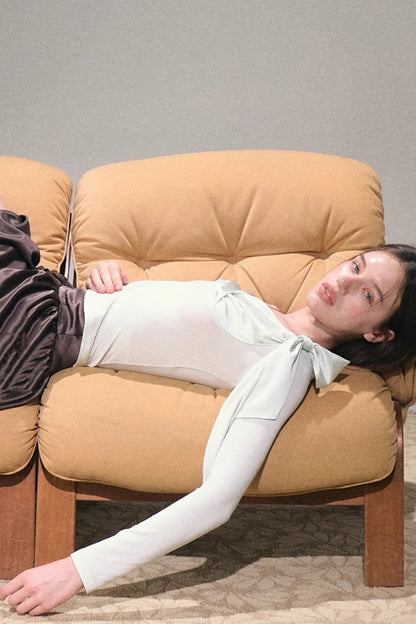 Blue Night Silk Scarf Top