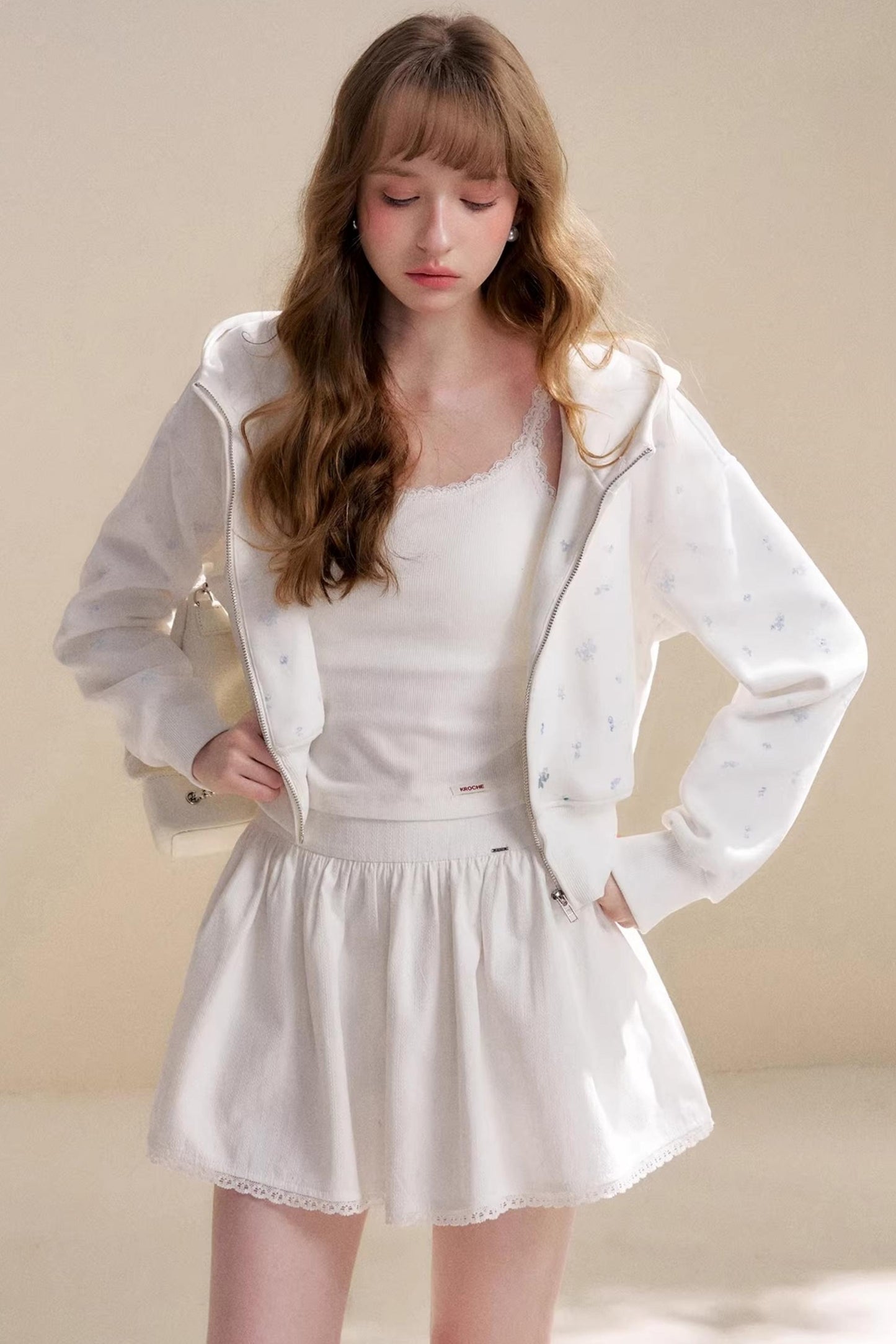 Cotton Lace Patchwork Skirt