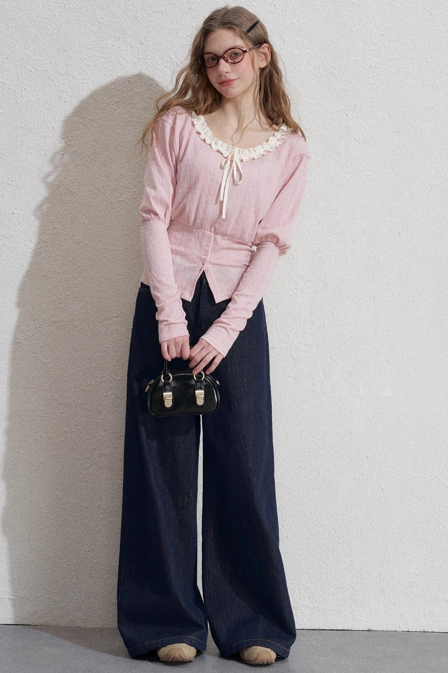 Empire Pink Lace Shirt