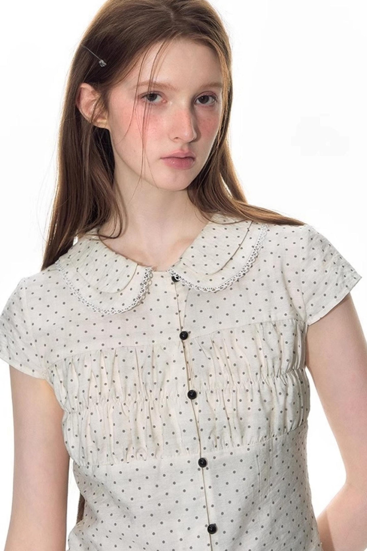 Nap Dot Mesh Culottes Set-Up