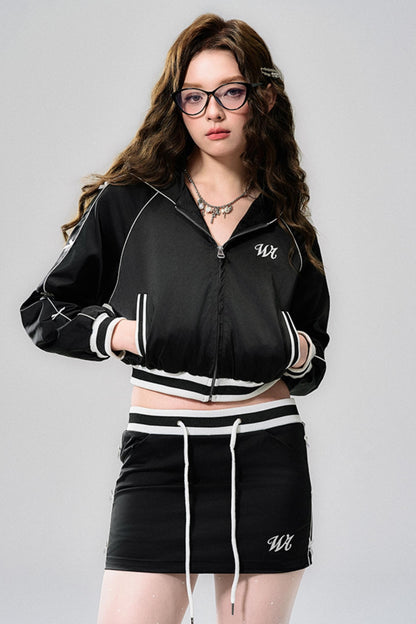 Butterfly Bow Jacket & Half Skirt Set-Up