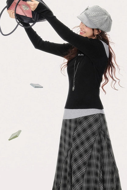 Gentle Embroidery Knitted Sweater