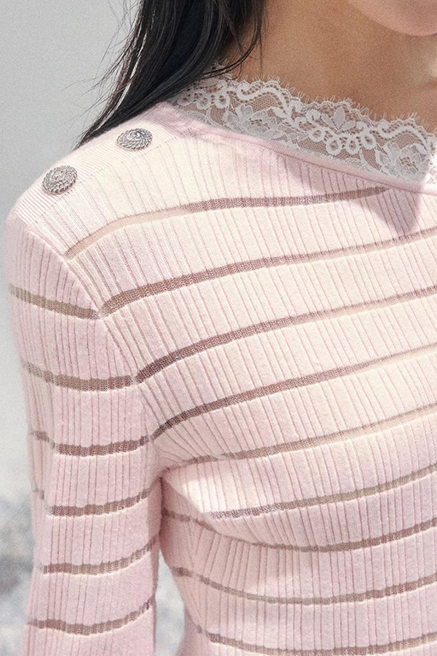 Gentle Glance Knitted Lace Top