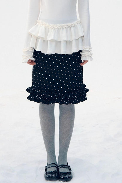 Retro Plaid Lace Skirt