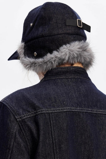 Furry Ear Protection Baseball Cap