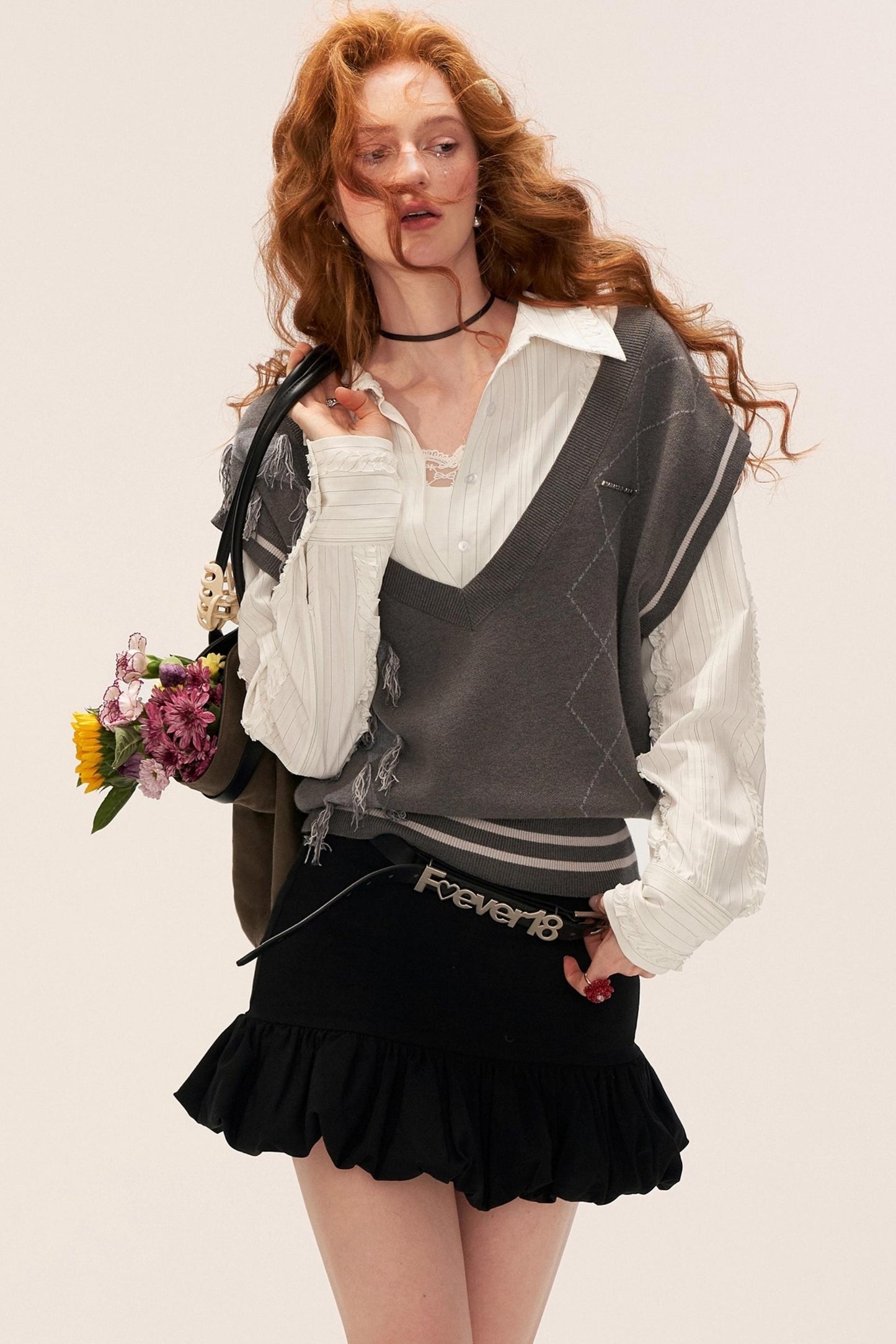 Big V-Neck Sweater Vest