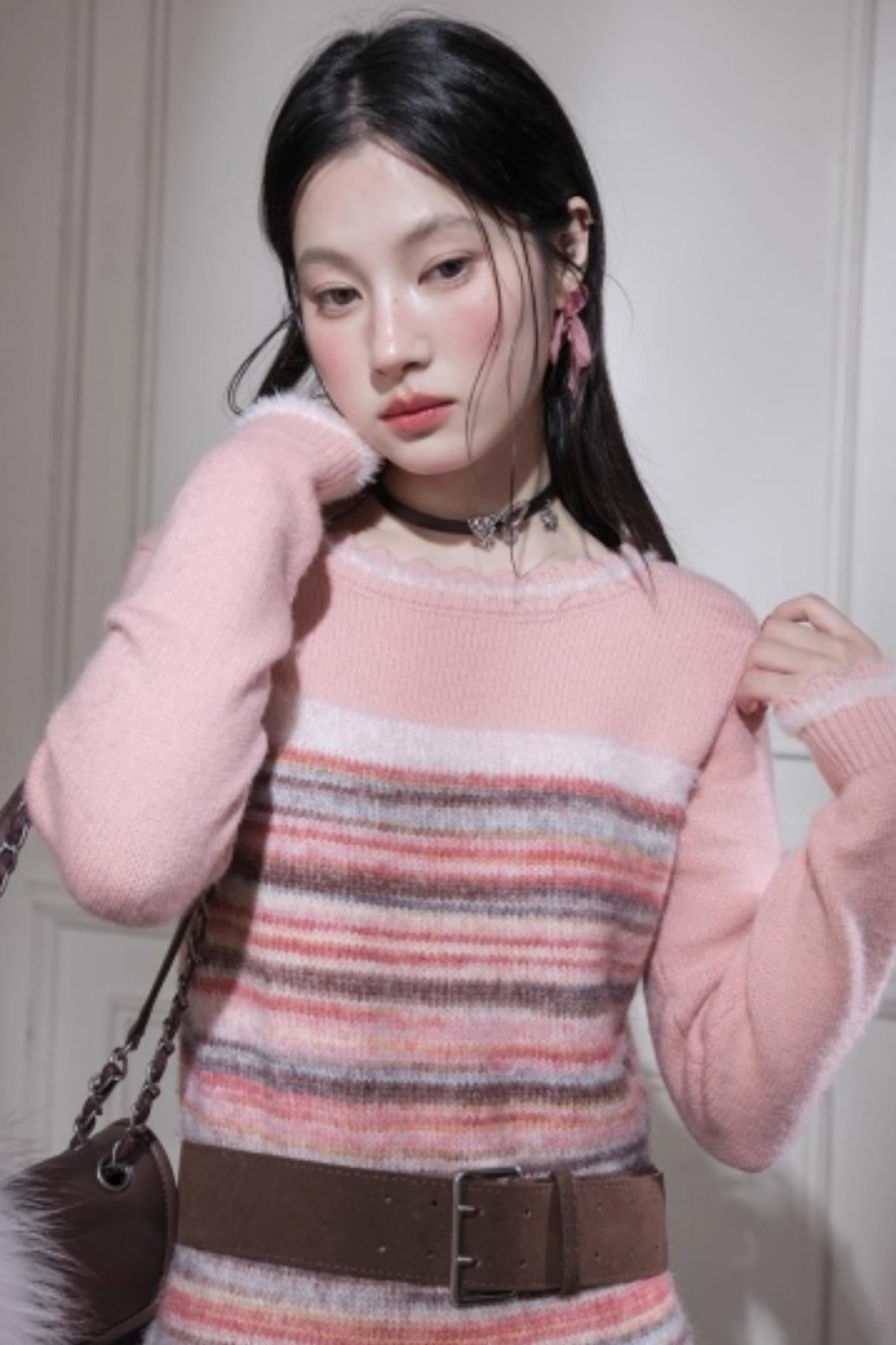 Iridescent Gradient Knit Dress