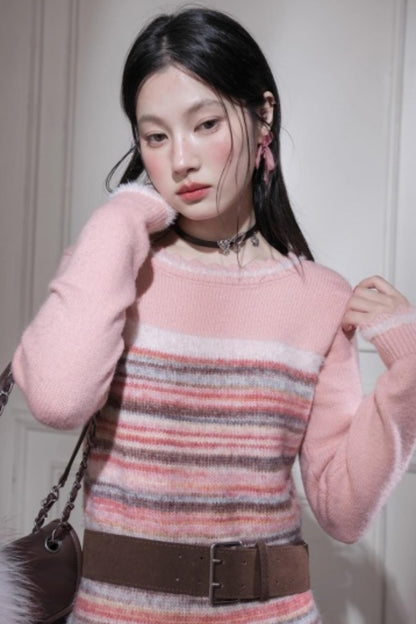 Iridescent Gradient Knit Dress