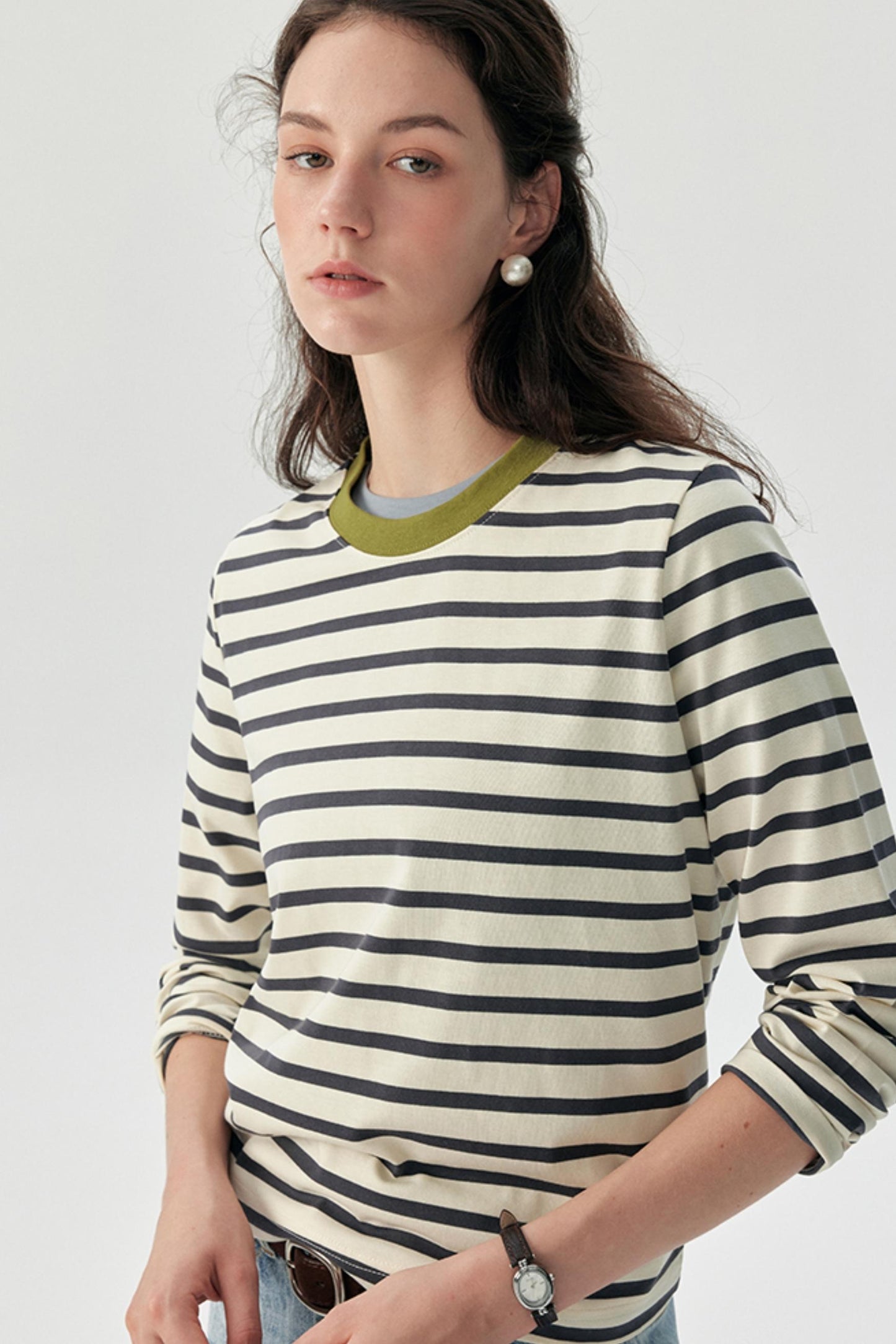 American Vintage Striped Long Sleeve T-Shirt