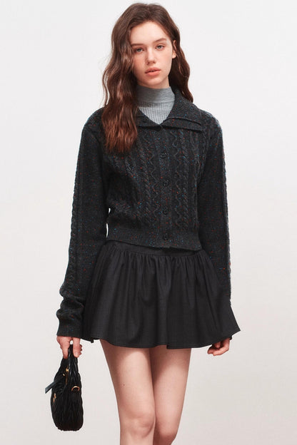 Lapel Knitted Sweater