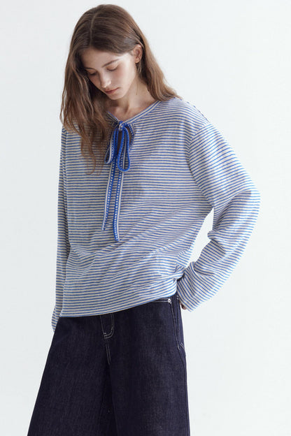 Snowflake Cotton Striped Top
