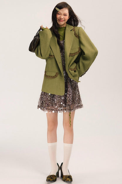 Ivy Vintage Green Blazer