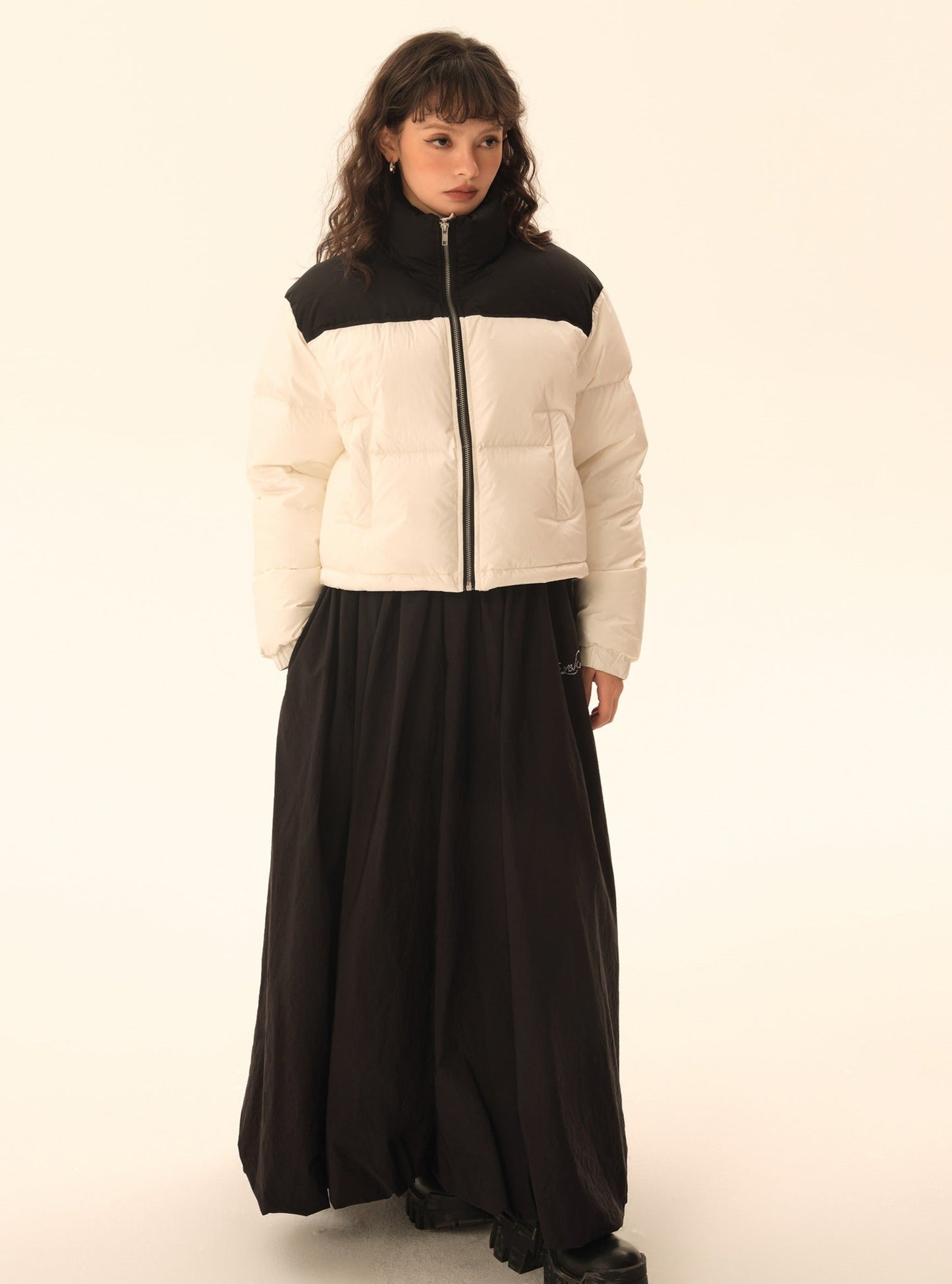 Long-sleeved Loose Down Jacket