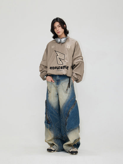 Cargo jeans pants