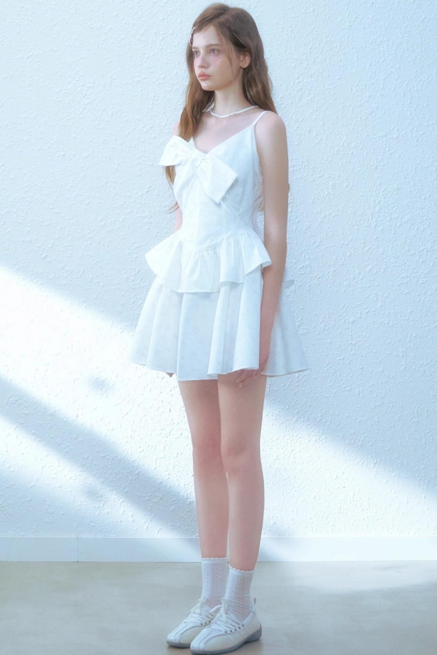 Floral Halter Poncho Dress