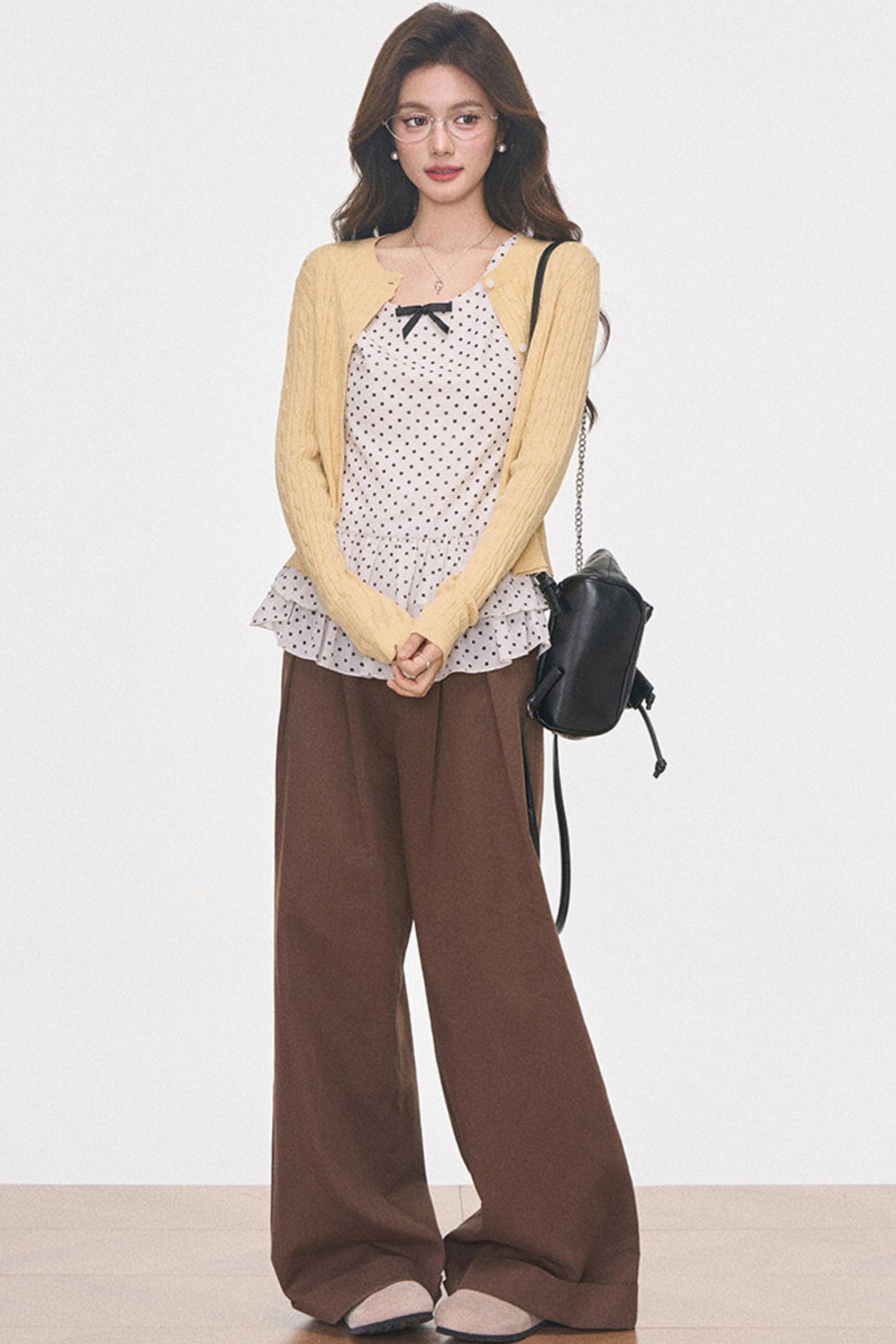 Knitted Cardigan and Dress Set-Up