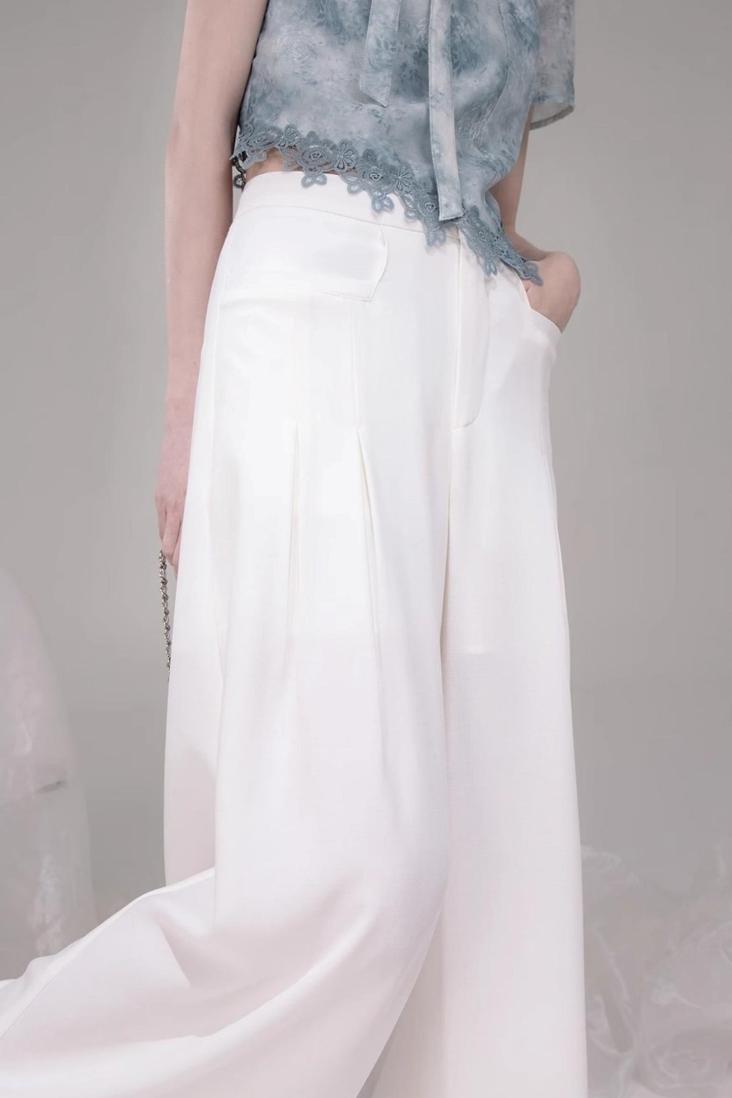 Chic Apricot Wide Leg Pants