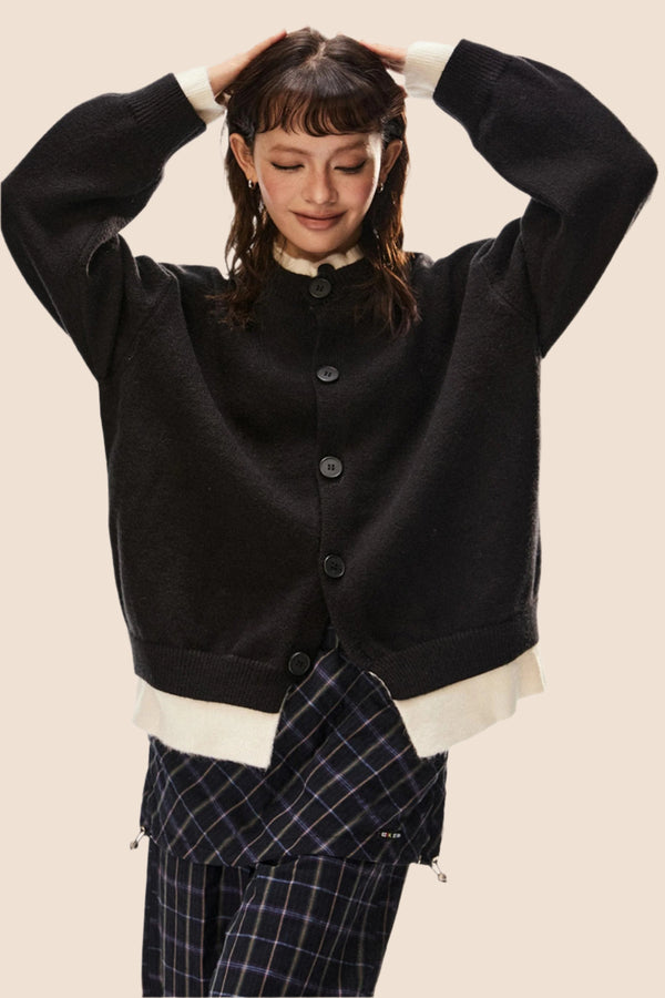 빈티지 니트 카디건 자켓 