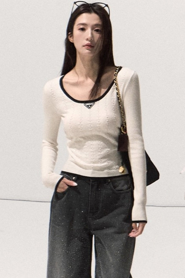 Wool Slim-Fitting Knitwear Sweater