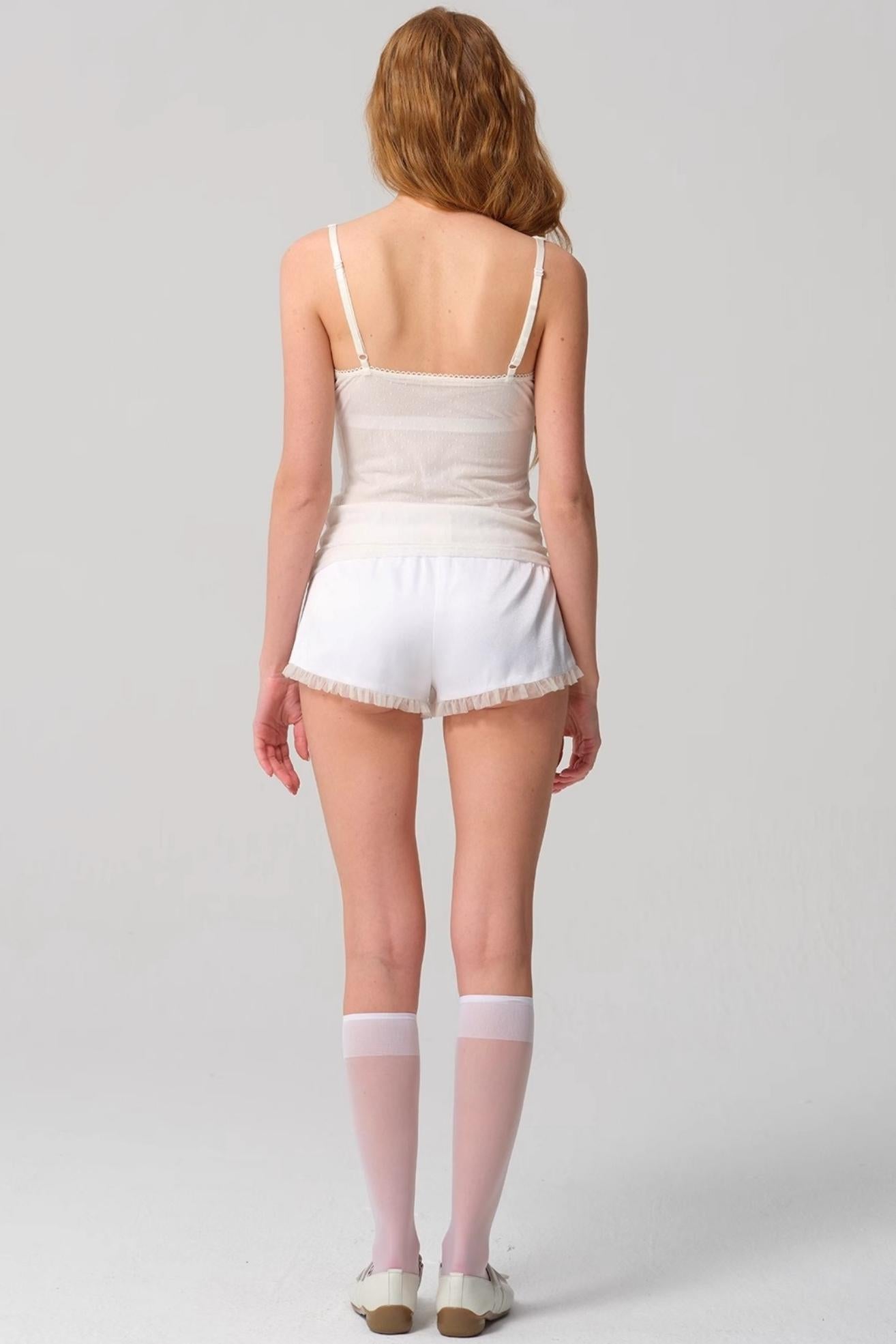 Lace White Camisole Top