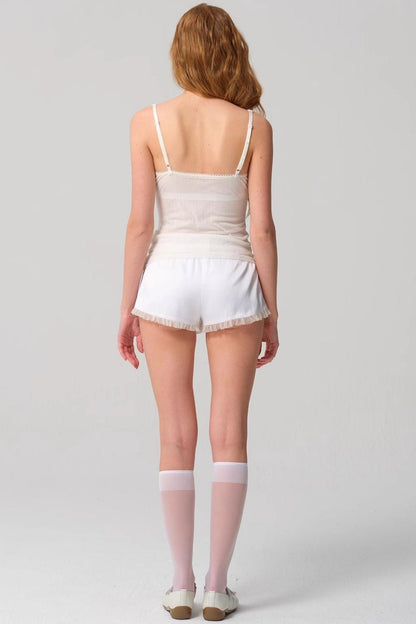 Lace White Camisole Top