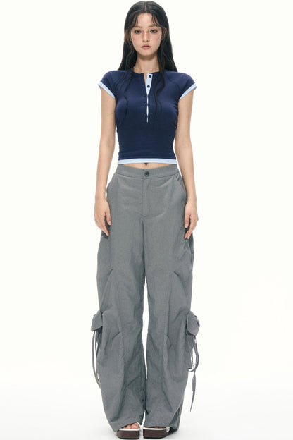 Dual-Fabric Summer T-Shirt