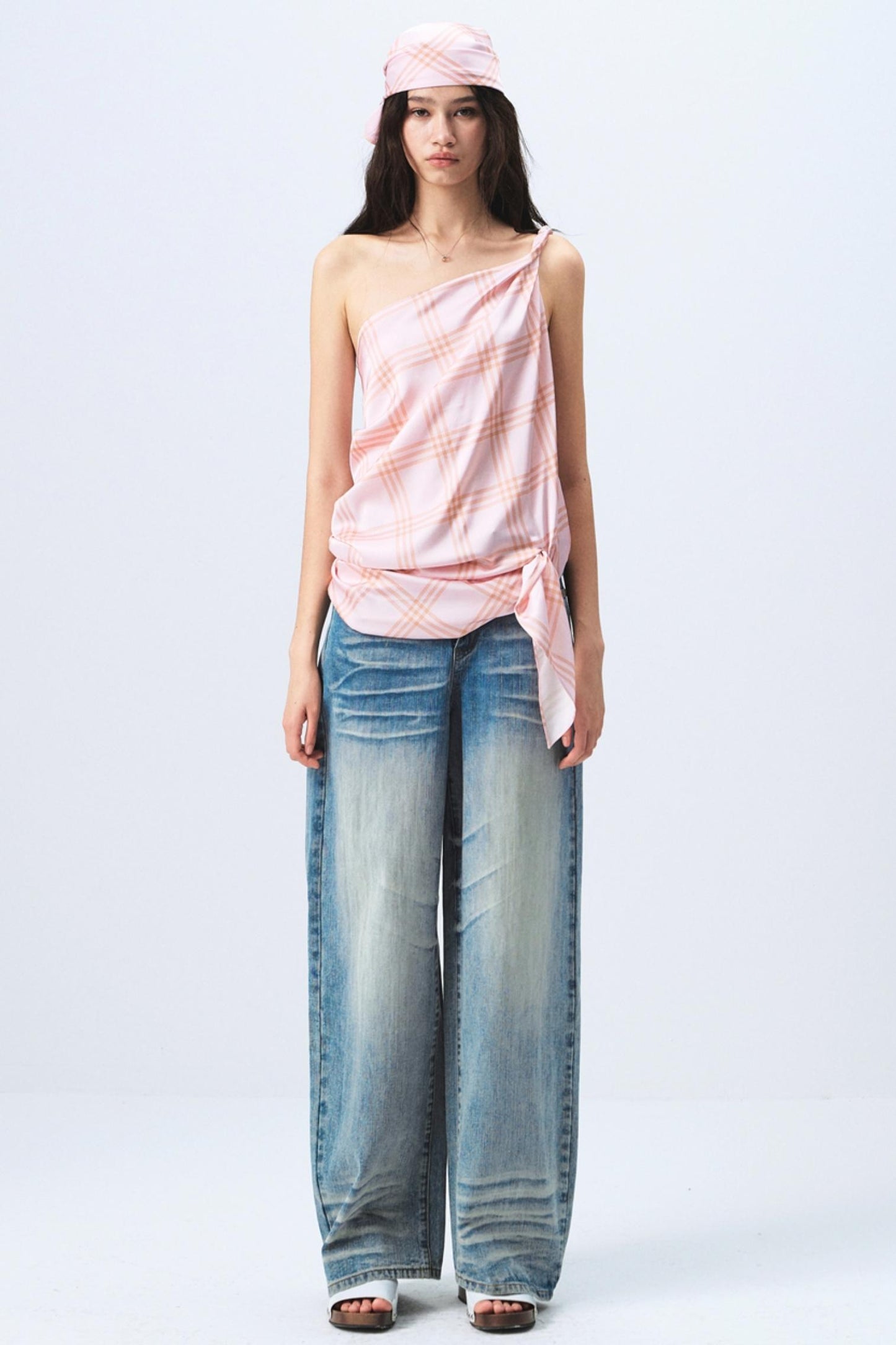 Plaid Sleeveless Top