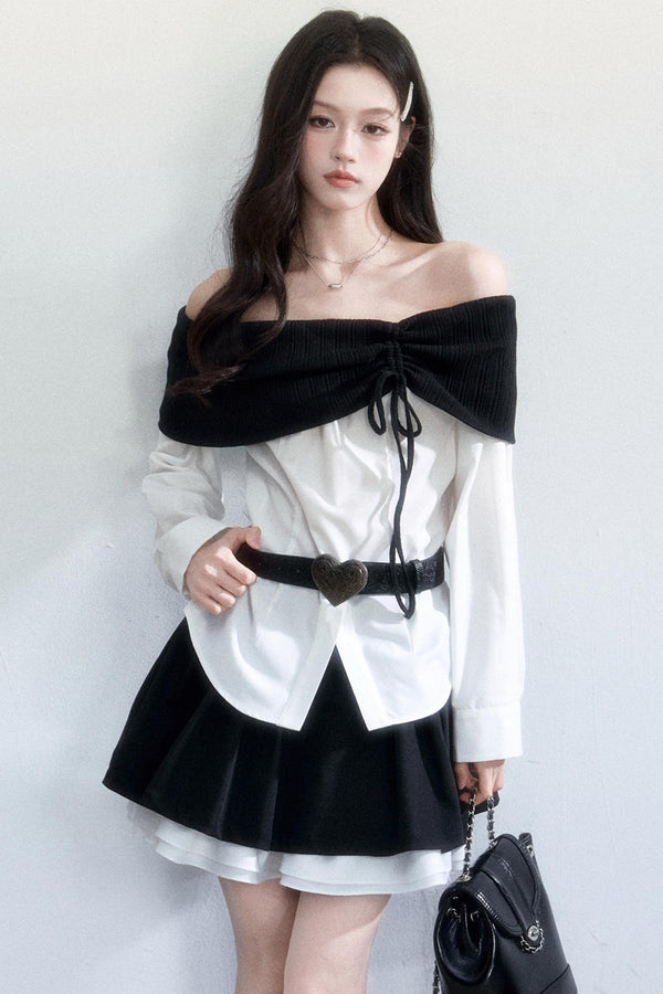Off-Shoulder Slimming Top Set-Up