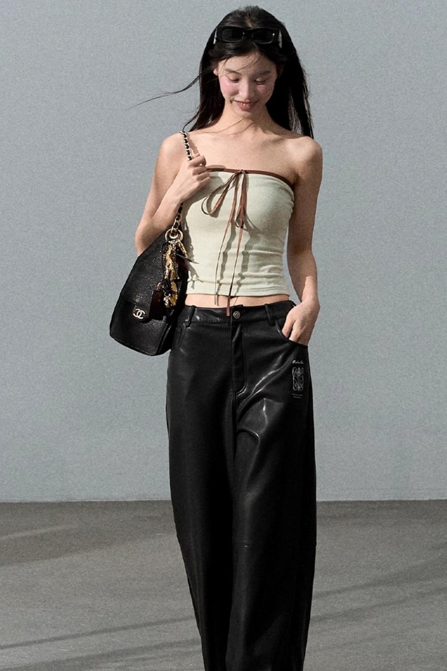 Fall Bandeau With Cardigan Set