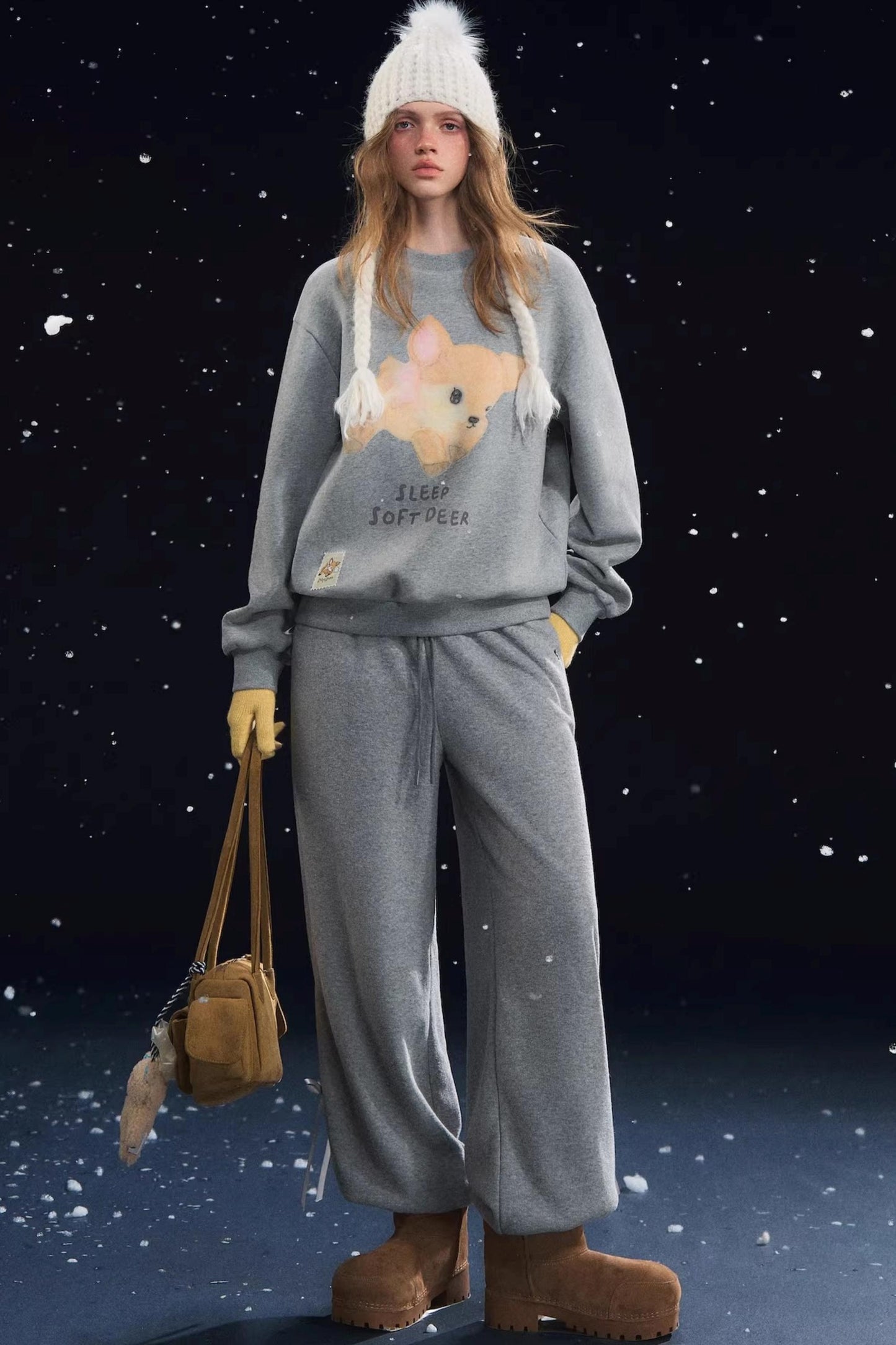 Deer Velvet Sweatshirt Sweater