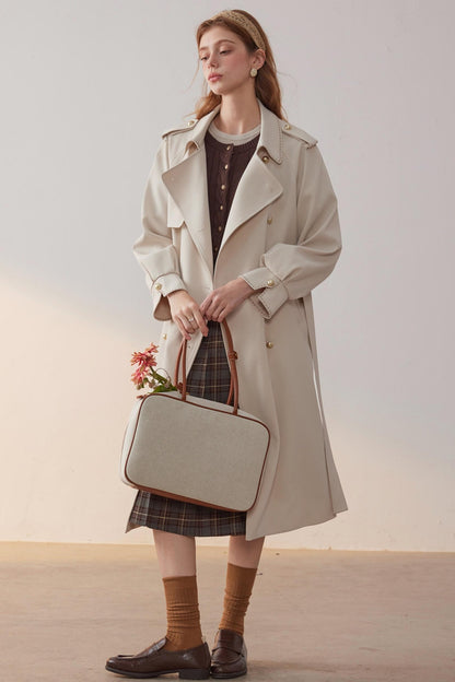Lapel Trench Coat