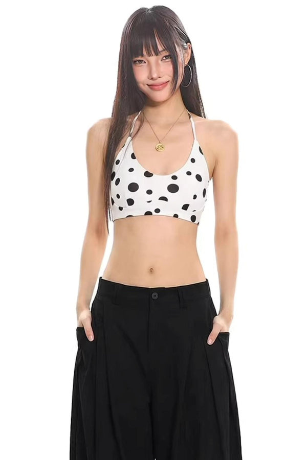 Polka Dot Halter Top