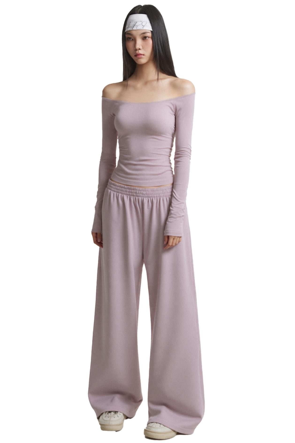 Lazy Knitted Long Sleeve Base Top Set-Up