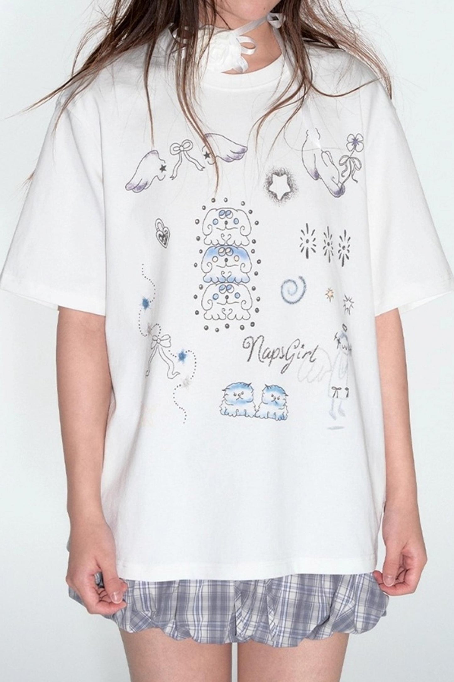 Summer Hand-Painted Cotton Top