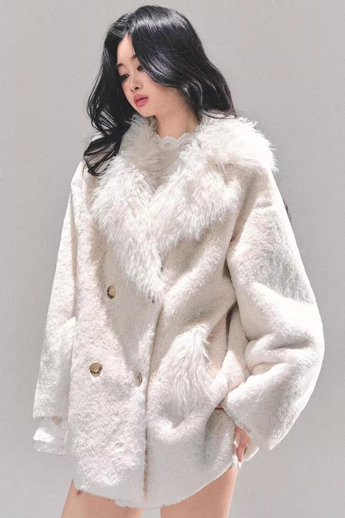 Elegant Winter Fur Coat