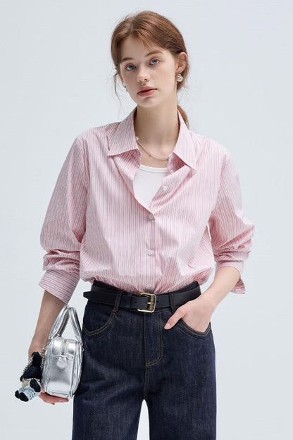 Striped French Casual Shirt