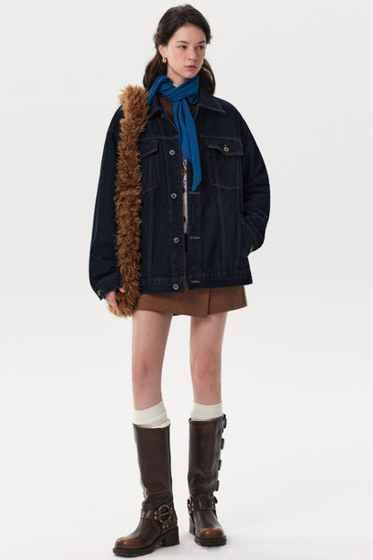 Classic Denim Lapel Jacket