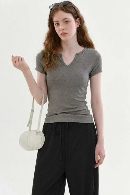 Relaxed V-Neck Summer Top