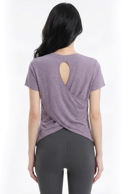 Top Yoga con Schiena Cut-Out