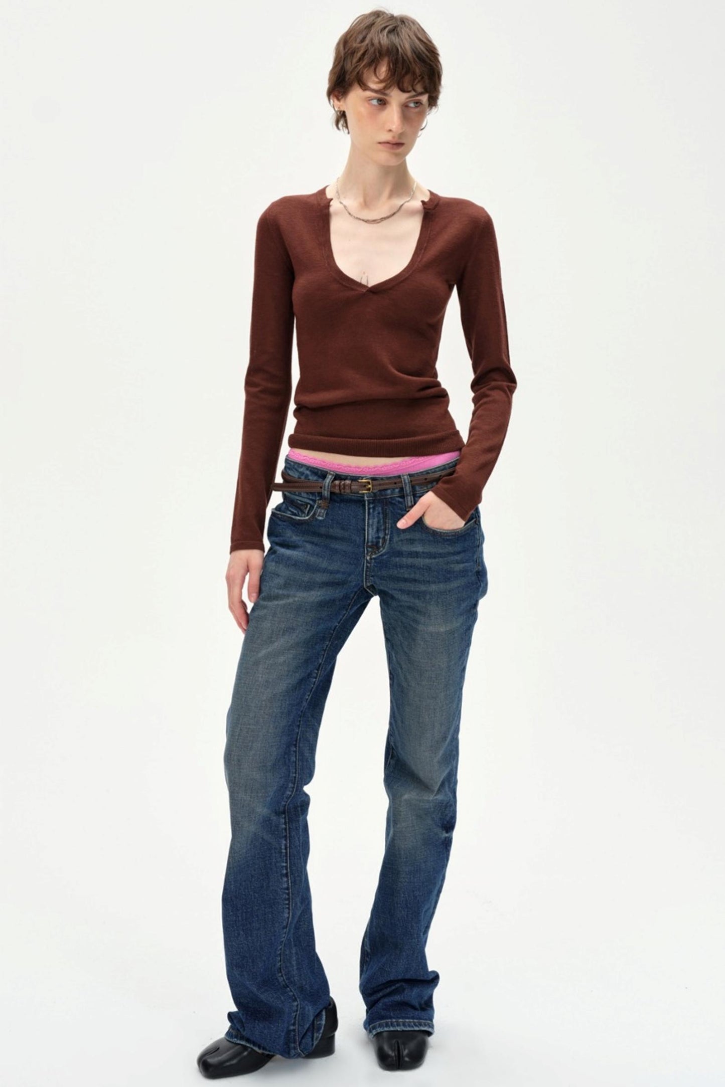 Glass Neck Knitted Base Top