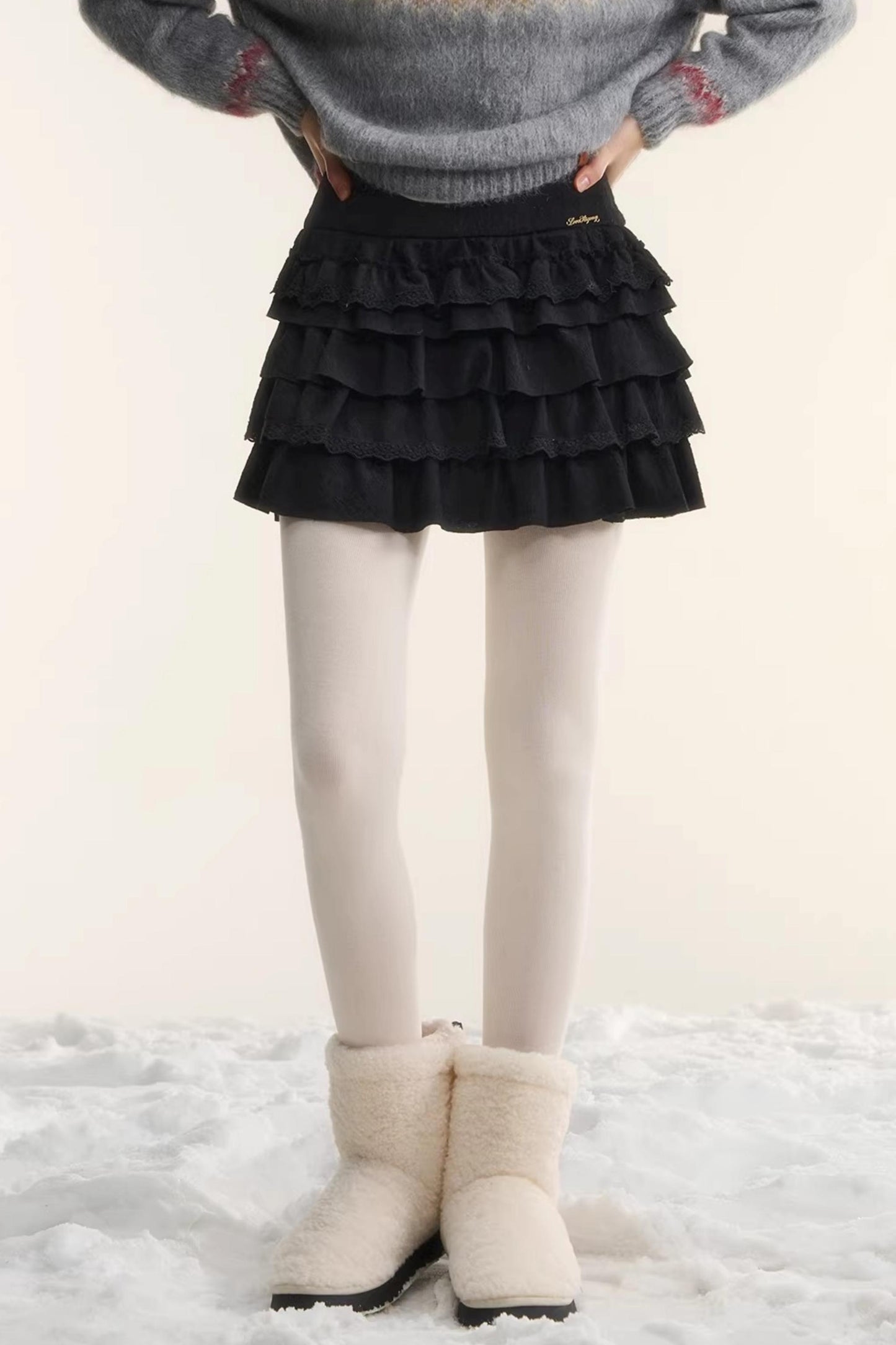 French Lace Retro Skirt