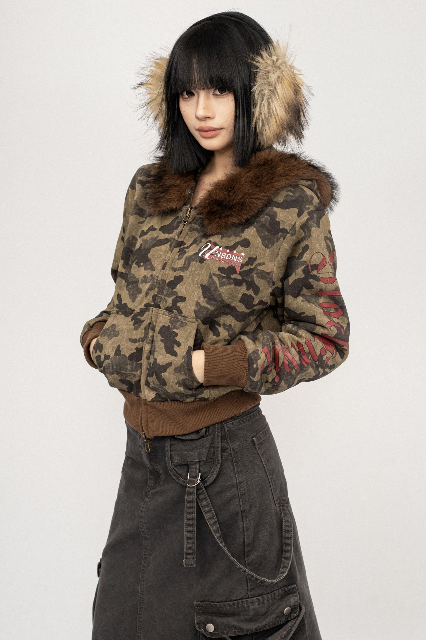 Vintage Camo Fleece Jacket