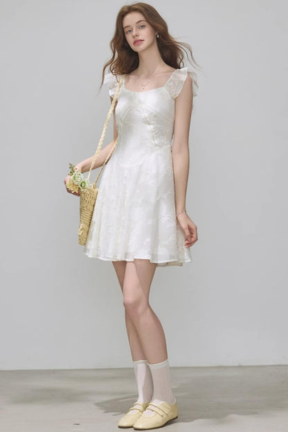 Summer Jacquard Slim Dress