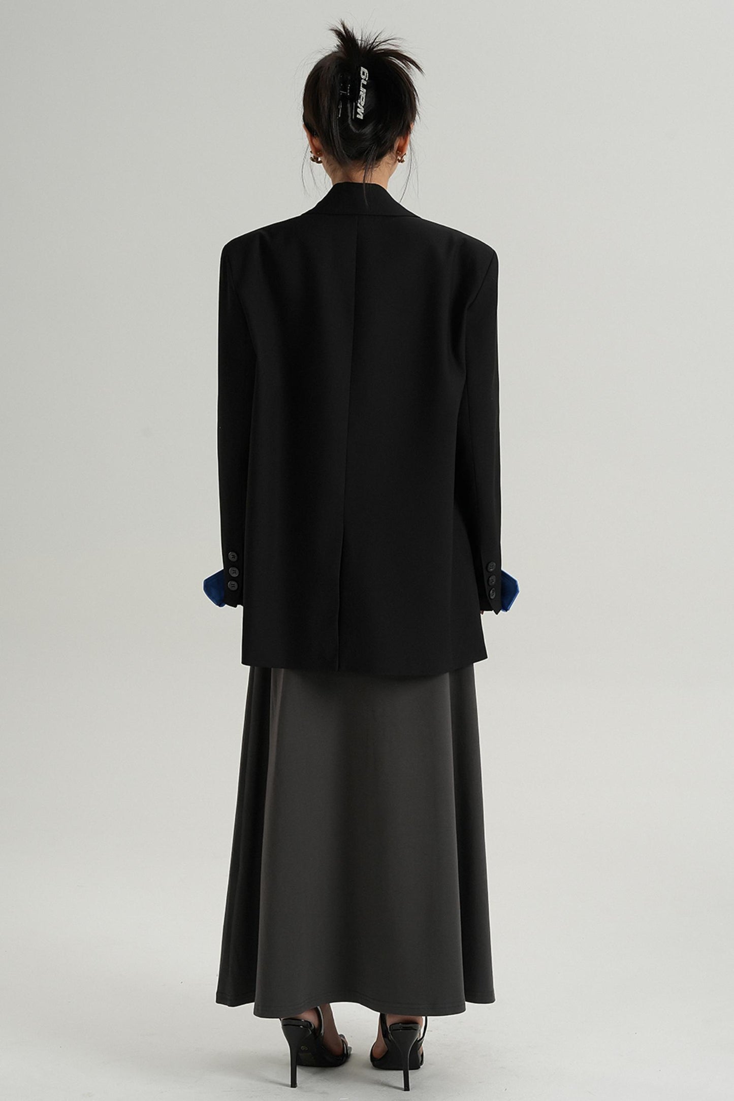 Veste de costume midi élégante 