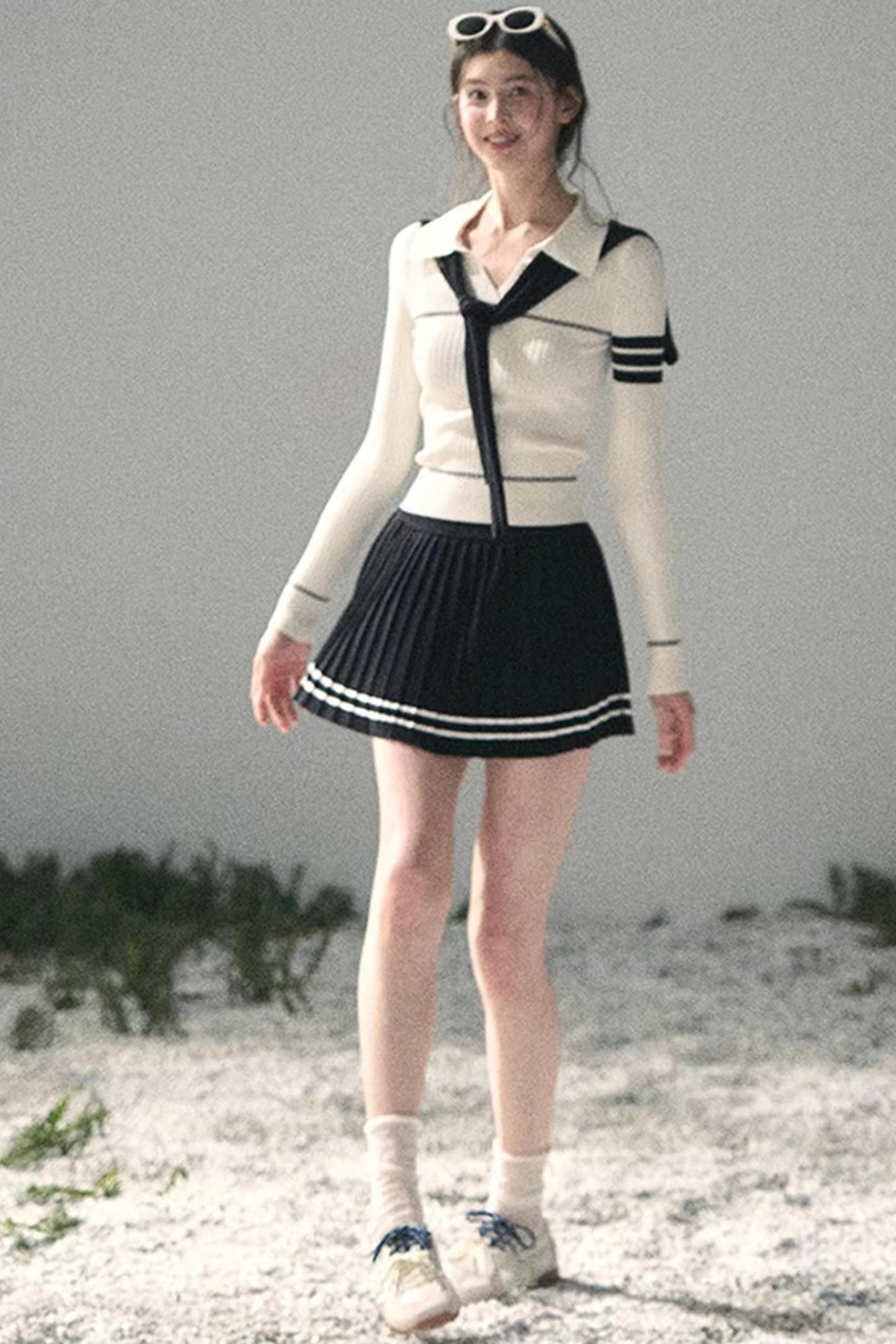 Delhi College Knit Top Set