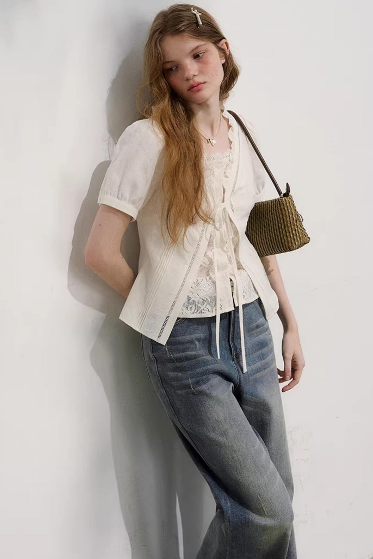 Little Cat Paw Denim Pants