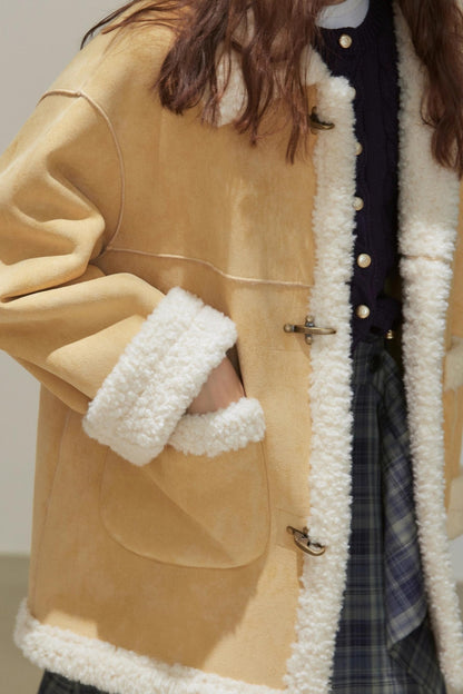 Loose Fit Lambswool Coat