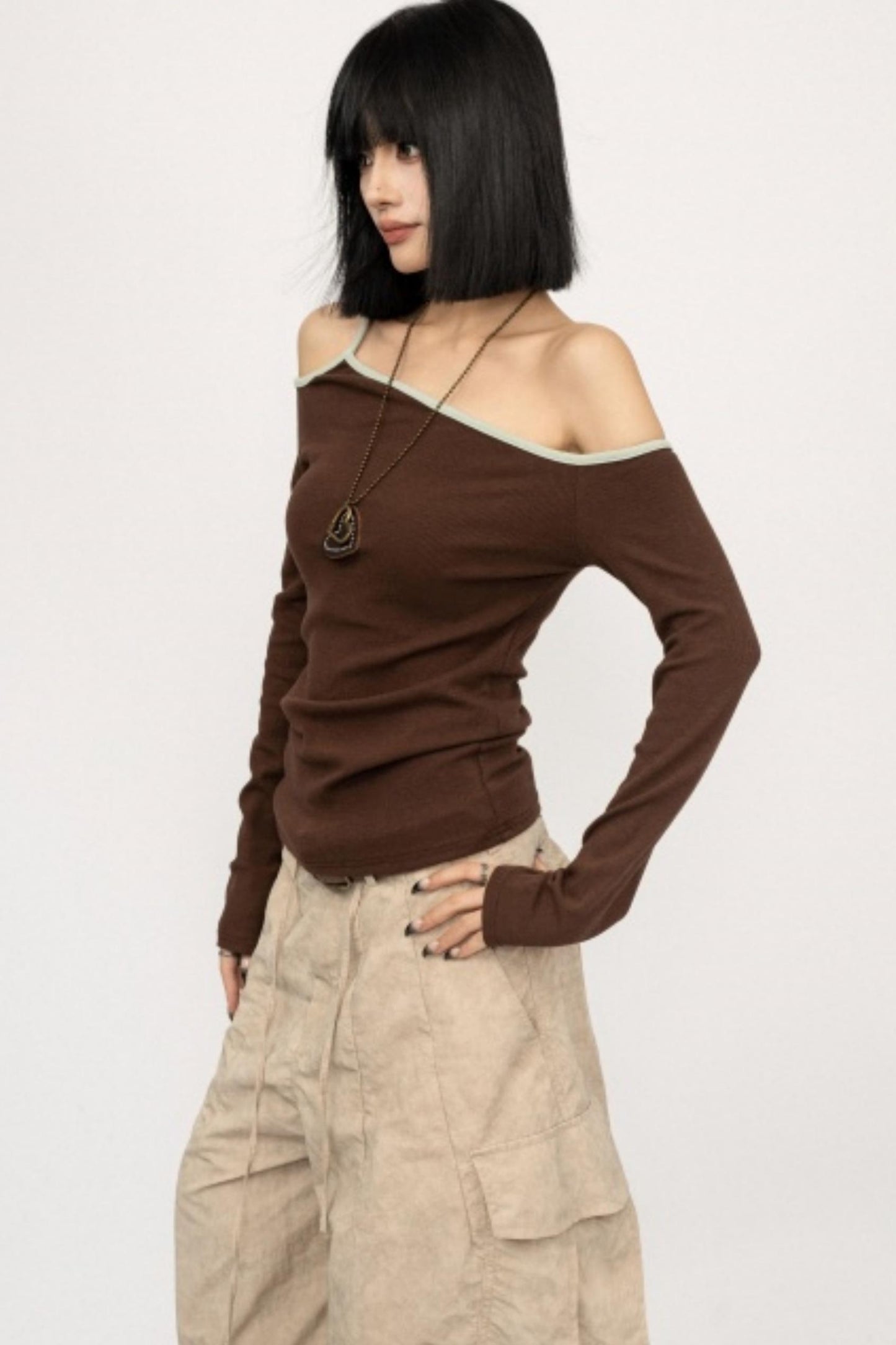 Spicy Asymmetrical Off-Shoulder Top