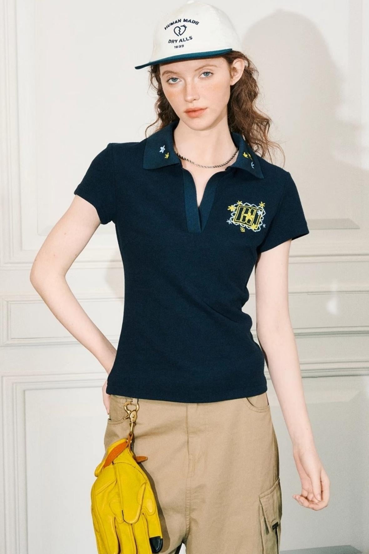Embroidered Womens Polo Tee