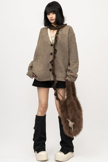 American Coffee Knitted Cardigan